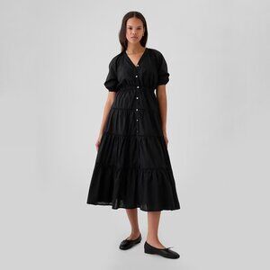 GAP Tiered Maxi Shirtdress